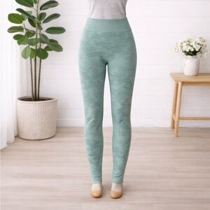 Gymshark Seafoam Green Camo Leggings Small